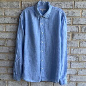 Banana Republic Long Sleeve Button Up Collared Standard Fit Shirt Men's Size L